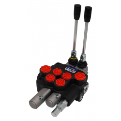 ROZDZIELACZ HYDR. 2 SEKCJE 80L ZATRZASK DWUSTRONNY